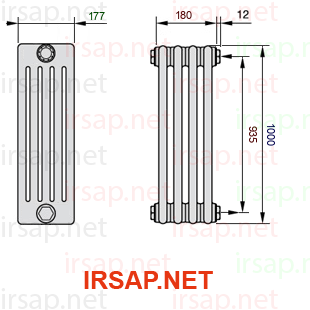 Радиатор IRSAP Tesi 51000/4 T02 CL 01